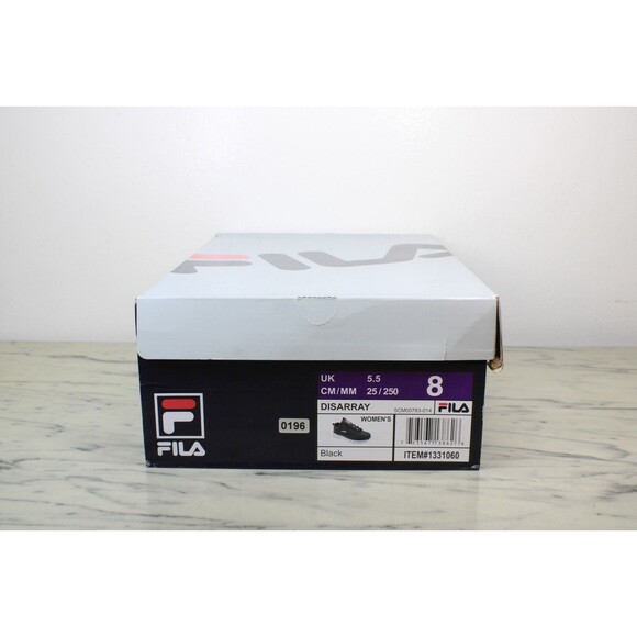 FILA Disarray Women's Shoes - Black (US 8) NEW IN BOX - Picture 8 of 9